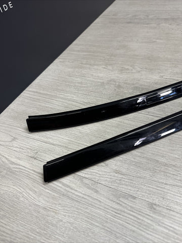 21-24 BMW G82 M4 COUPE OUTER GLOSS BLACK ROOF RAILS GUTTER TRIMS 8073063 8073064