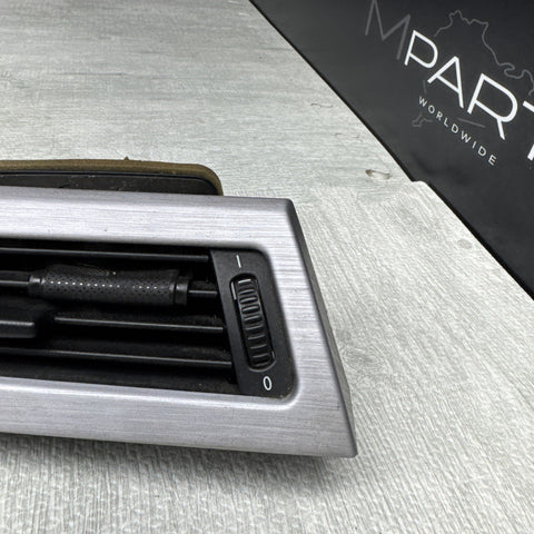 2006-2010 BMW E60 M5 Factory Dash Interior Trim Brushed Aluminum Left Vent