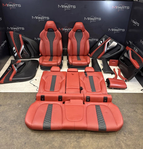 20-25 BMW G06 F96 X6M Original Sakhir Orange Interior Seats Complete