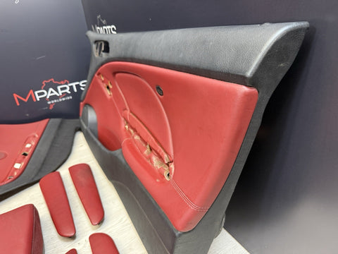 01-06 BMW E46 M3 Coupe Interior Heated Seats & Panels Imola Red