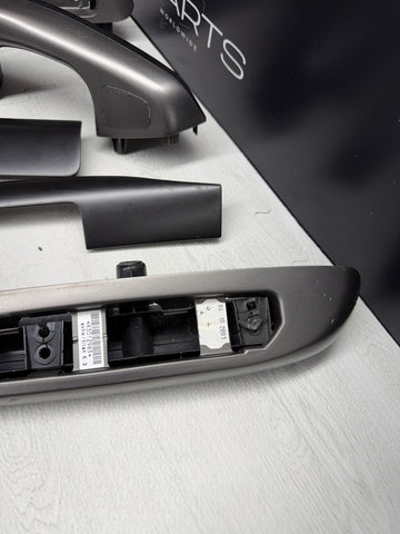 01-06 BMW E46 M3 Coupe Interior Armrests Trim Set Titan Shadow *Notes*