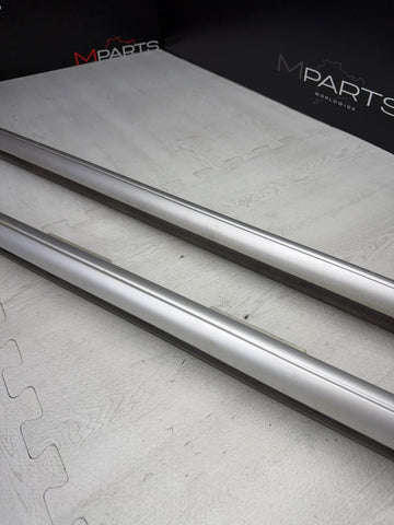 04-10 BMW X3 Roof Rack Cross Bars Silver Set OEM 157968-10