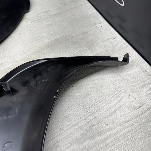 01-06 BMW E46 M3 Left Right Kick Dead Pedals Covers Trims Panels Genuine Black