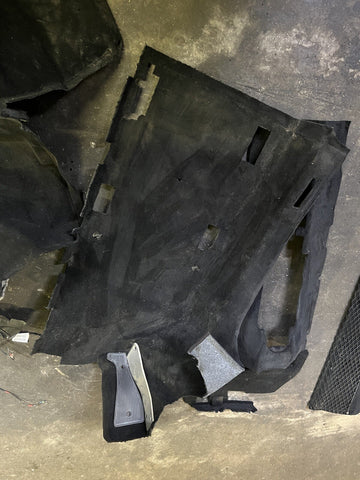 15-20 Ferrari 488 Spider Pista Front & Rear Black Floor Carpet Interior OEM
