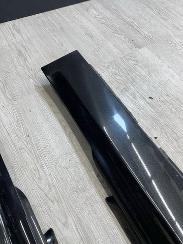 06-10 BMW E63 E64 M6 Side Skirts Rocker Panels Black Sapphire OEM