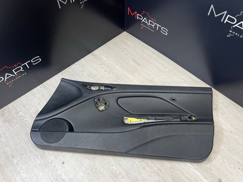 01-06 BMW E46 M3 PASSENGER RIGHT SIDE DOOR PANEL CARD BLACK OEM