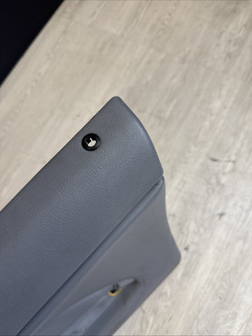 01-06 BMW E46 M3 PASSENGER RIGHT SIDE DOOR PANEL CARD DOVE GREY GRAY OEM