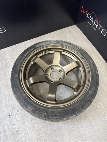 17x9 MATTE BRONZE TE37 STYLE WHEELS FITS HONDA CIVIC EG EK S2000