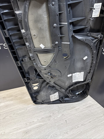 01-06 BMW E46 M3 DRIVER LEFT SIDE DOOR PANEL CARD BLACK OEM *Notes*