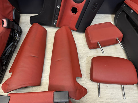 07-13 BMW E93 335 Convertible Original Coral Red Interior Seats Complete