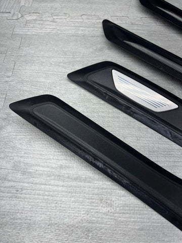 LBMW 15-18 F80 M3 SEDAN SCUFF PLATES DOOR SILLS TRIMS PANELS SET OEM