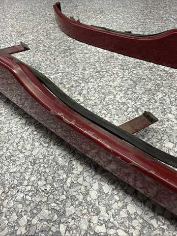 01-06 BMW E46 M3 FRONT LOWER HEADLIGHT TRIMS SET OEM IMOLA RED