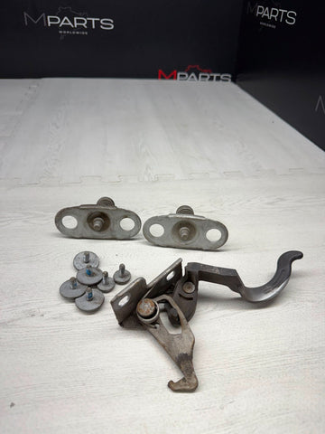01-06 BMW E46 330 M3 Hood Hardware Safety Release Catch Latch Lock SET OEM