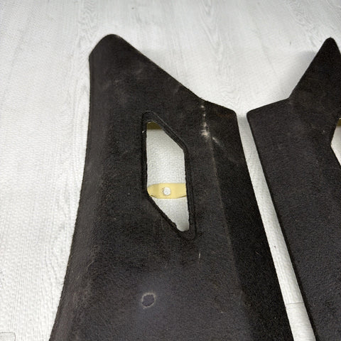 01-06 BMW E46 330CI M3 Coupe Rear C Pillars Trims Panels Black Pair OEM *Notes*
