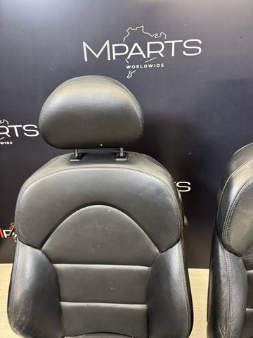 01-06 BMW E46 M3 Coupe Interior Front Seats Black heated Powered *Notes*