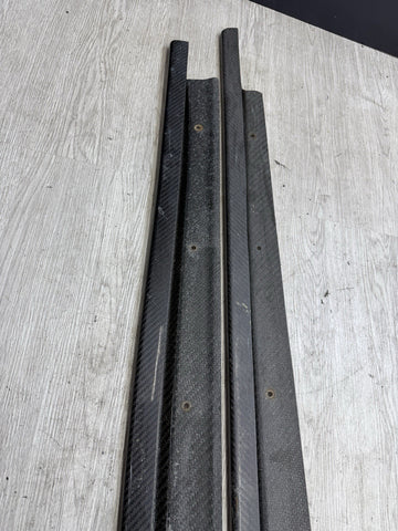 3D DESIGN Carbon Fiber Rocker Panel Side Skirt Extensions 15-18 BMW F80 M3 Sedan