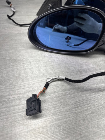 01-06 BMW E46 M3 Side View Door Mirrors Pair Steel Gray  *Notes*
