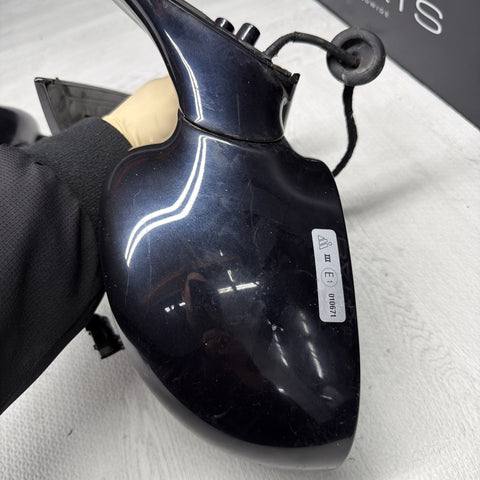 01-06 BMW E46 M3 Side View Door Mirrors Pair Carbon Black *Notes*