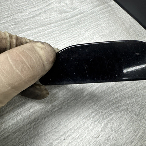 01-06 BMW E46 M3 Right Passenge Head Light Washer Jet Cover 8256180 Carbon Black