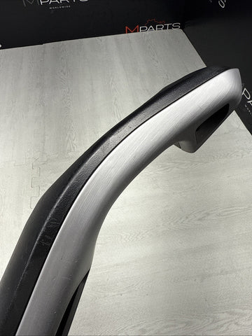 01-06 BMW E46 M3 Brushed Aluminum/Black Door Trim Armrest Right Front Passenger