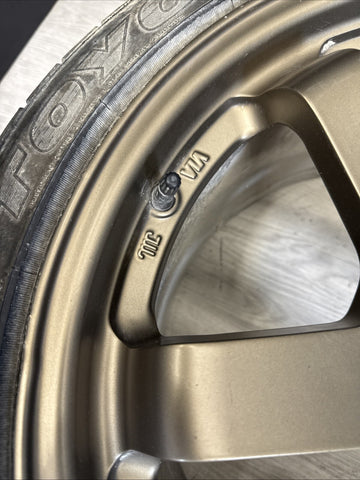 17x9 MATTE BRONZE TE37 STYLE WHEELS FITS HONDA CIVIC EG EK S2000