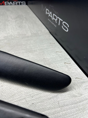 01-06 BMW E46 M3 Convertible Door Arm Rest Armrest Pads Black *4 Broken Tabs