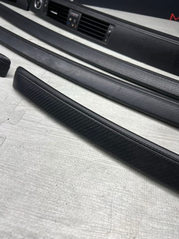 08-13 BMW E92 E93 M3 Interior Trim Set Carbon Leather OEM Genuine