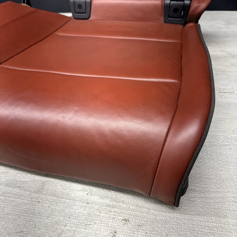08-13 BMW E93 M3 Coupe Right Passenger Rear Seat Bottom Bench Fox Red Leather
