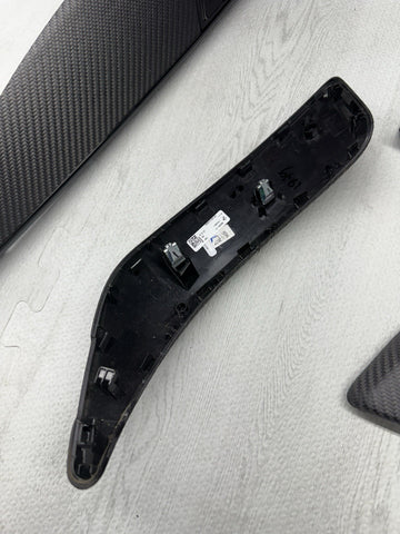 2016 - 2020 BMW F87 M2 CARBON FIBER FRONT INTERIOR TRIM PANEL SET OEM 8073751