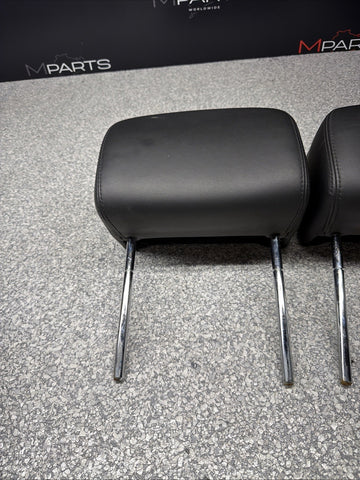 2001-2006 BMW E46 M3 Convertible Black Rear Headrests Head Rests Pair *Tab*