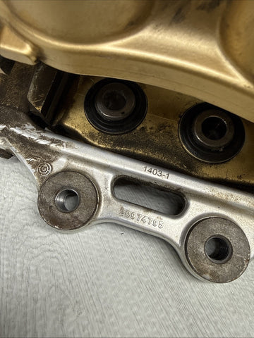 BMW 15-20 F80 F82 F83 M3 M4 CARBON CERAMIC BRAKE CALIPER GOLD FRONT LEFT