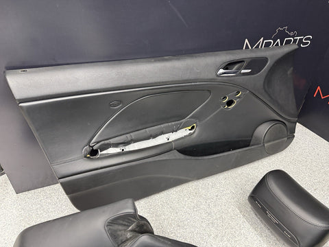 01-06 BMW E46 M3 Convertible Interior Heated Seats Nappa Black Set Complete