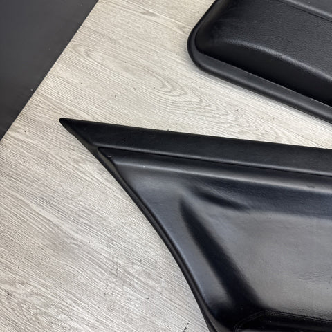 91-98 BMW E36 325 328 M3 SEDAN Rear Left Right Side Door Panels Cards Black OEM