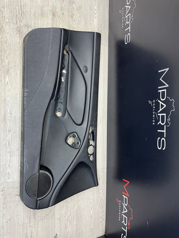 01-06 BMW E46 M3 DRIVER LEFT SIDE DOOR PANEL CARD BLACK OEM