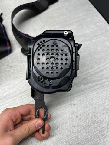 15-20 OEM BMW F82 F83 M4 Competition Rear Seat Belts Seatbelts Retractors Pair