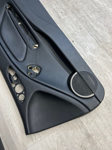 01-06 BMW E46 M3 PASSENGER RIGHT SIDE DOOR PANEL CARD BLACK OEM