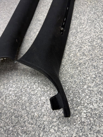 01-06 BMW E46 M3 Coupe Front A Pillars Black Original OEM Pair *Notes*
