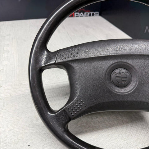 87-93 BMW M3 318i 325i E30 Leather Steering Wheel 4-Spoke 1156363 OEM