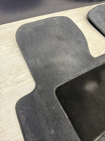 Genuine 01-06 BMW E46 M3 Convertible Carpets Floor Mats Black Front & Rear