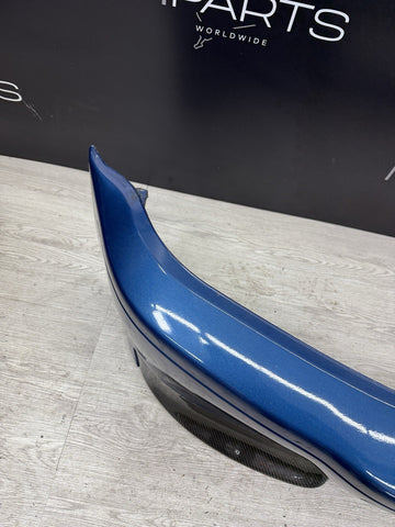 (PICKUP ONLY) 01-06 BMW E46 M3 CSL Style Front Bumper Topaz Blue With Splitters