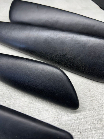 01-06 BMW E46 M3 Convertible Door Arm Rest Armrest Pads Black *4 Broken Tabs