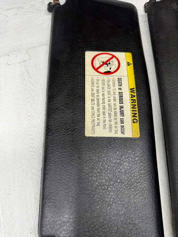 96-99 BMW E36 M3 CONVERTIBLE SET FRONT SUN VISORS BLACK OEM