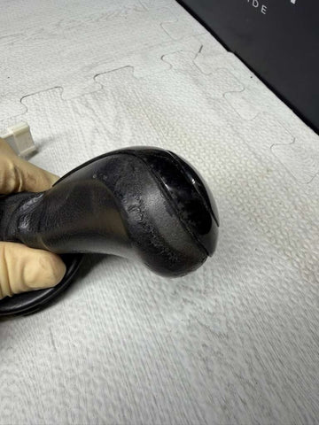 06-10 BMW E60 E63 E64 M5 M6 SMG Shift Knob & Boot 7898248 + Carbon Fiber Bezel