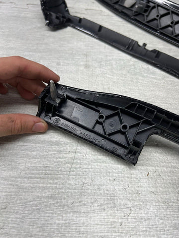 01-06 BMW E46 325 330 M3 Headlight Switch Radio Dash Trims Wrapped