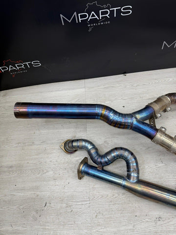 Valvetronic Designs Valved Titanium Full Exhaust w/ Burnt Tips 20-25 BMW G87 M2