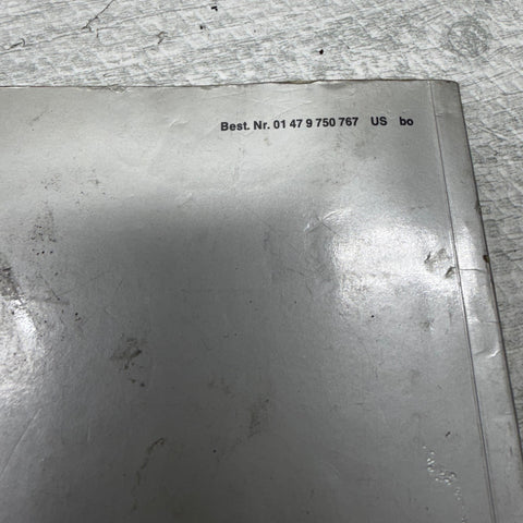 1987 BMW 325 325i 325iS Convertible Owner’s Manual User Guide OEM U.S. & Canada