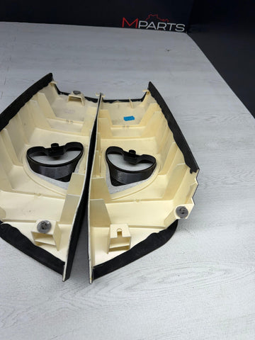 06-10 BMW E63 M6 COUPE Interior B-Pillar Trim Panel Pair ALCANTARA Set L+R OEM