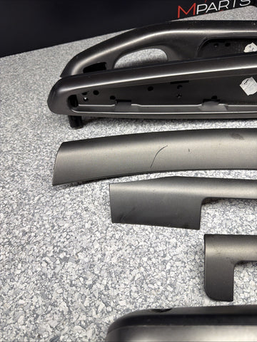 01-06 BMW E46 M3 Convertible Interior Armrests Trim Set Titan Shadow Grey
