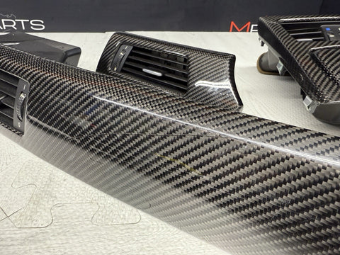 08-13 BMW E92 E93 M3 Interior Trim Set Console Dash Door Gloss Carbon Fiber