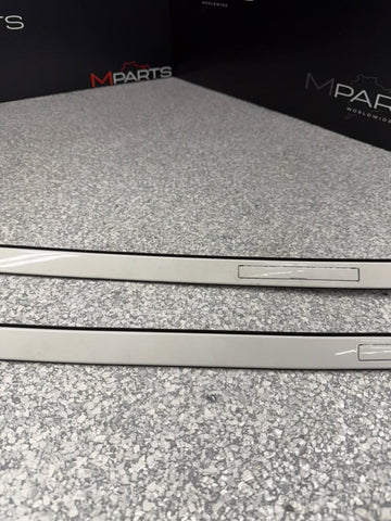 12-20 BMW F30 F80 328 335 M3 Sedan Roof Rack Rail Molding Trim Set White OEM